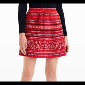 Club Monaco Red Olla Skirt
